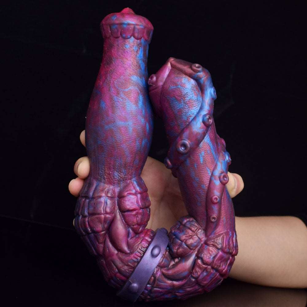 🐴 🦑 ICARIA Double - Ended Horse Tentacle Dildo – Dual Fantasy Fun - BeastGasm